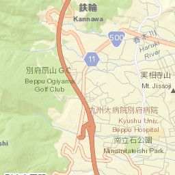 Beppu Shi Street Map