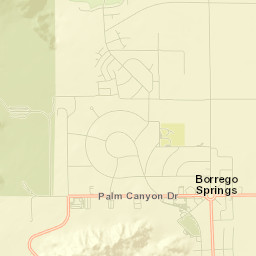 Borrego Springs Street Map