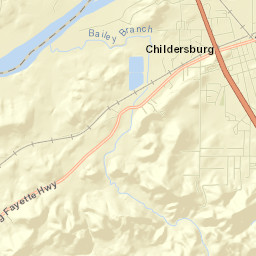 Childersburg Street Map