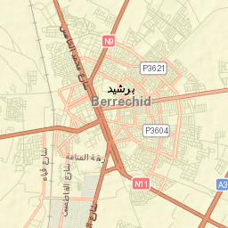 Berrechid Province Street Map