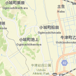 Ogi-shi Street Map