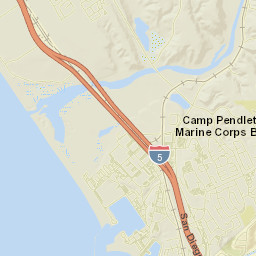 Camp Pendleton South Street Map