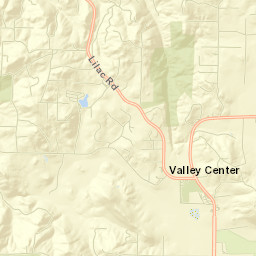 Valley Center Street Map