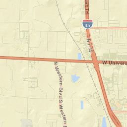 4001 Interstate 35 Frontage Road, Denton Street Map
