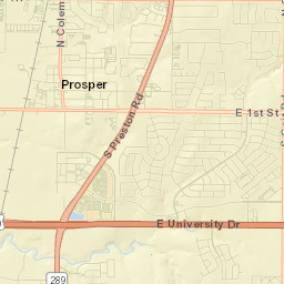 Prosper Street Map