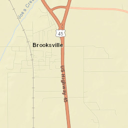 Brooksville Street Map