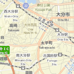 Ōita Street Map