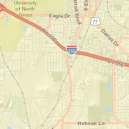 1501 Chestnut Drive, University of North Texas Street Map