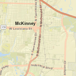 1400 South College Street, McKinney, TX Street Map