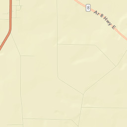 Ashley County Street Map