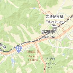 Takeochō-takeo Street Map
