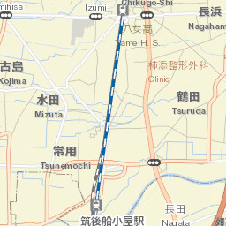 Chikugo Shi Street Map