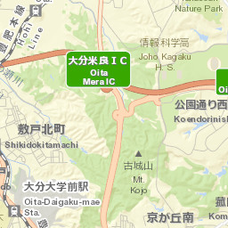 Ōita-shi Street Map