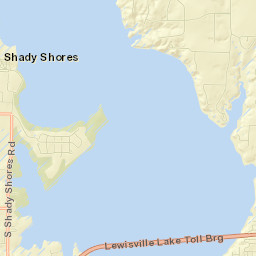 Shady Shores Street Map