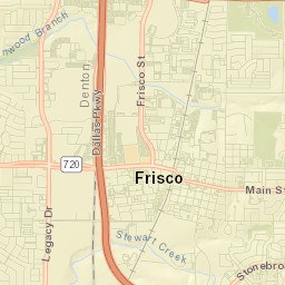 Frisco Street Map