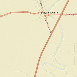Hollandale Street Map