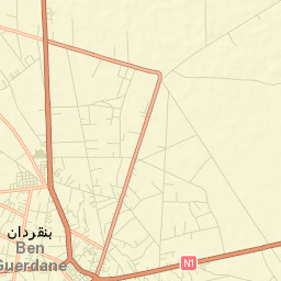 Ben Gardane Street Map