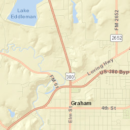 100-134 Chaparral Drive Graham TX Street Map