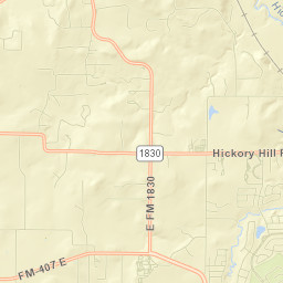2186 East Hickory Hill Road, Argyle, TX Street Map