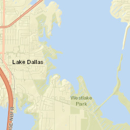Lake Dallas Street Map