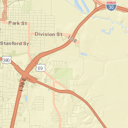 Hunt County Street Map
