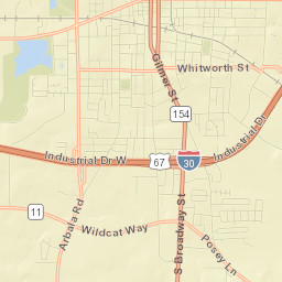 Texas 154 Sulphur Springs TX 75482 Street Map