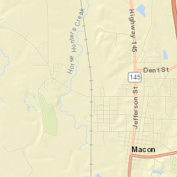 Noxubee County Street Map
