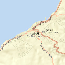 En Nâqoûra Street Map