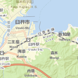 Usuki Street Map