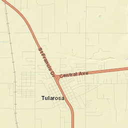 Tularosa Street Map