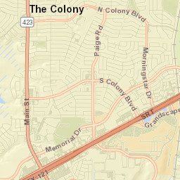 The Colony Street Map