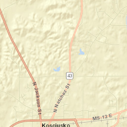 Attala County Street Map