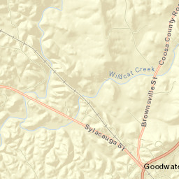 Goodwater Street Map