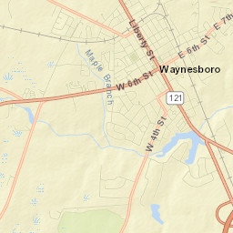 Waynesboro Street Map