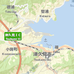 Tsukumi-shi Street Map