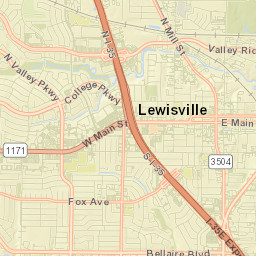 Lewisville Street Map