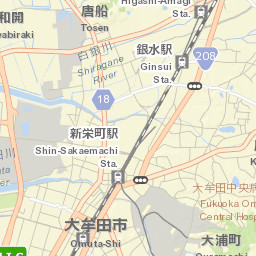 Ōmuta Shi Street Map