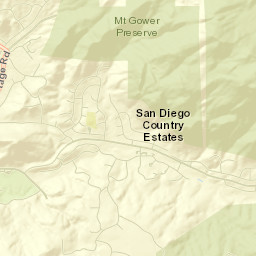 San Diego Country Estates Street Map