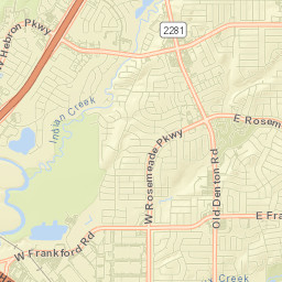 Highway 121 & Sam Rayburn Tollway, Carrollton Street Map