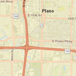 Plano, Texas Street Map