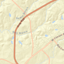 Jones County Street Map