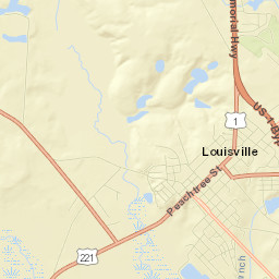 Louisville Street Map