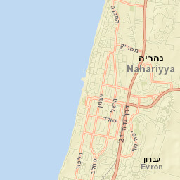Nahariyya Street Map