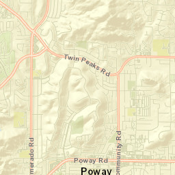 Poway Street Map