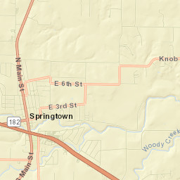 Springtown Street Map