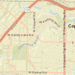523-599 West Bethel Road, Coppell, TX Street Map