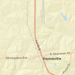 Haynesville Street Map