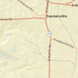 109-199 W Haynes St, Sandersville, GA Street Map