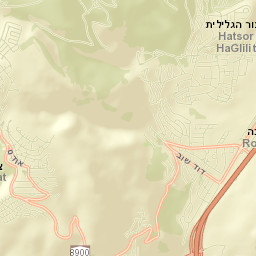 Rosh Pinna Street Map