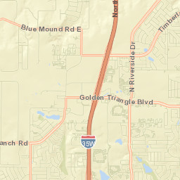 10285 North Freeway Service Road East, Fort Worth Street Map